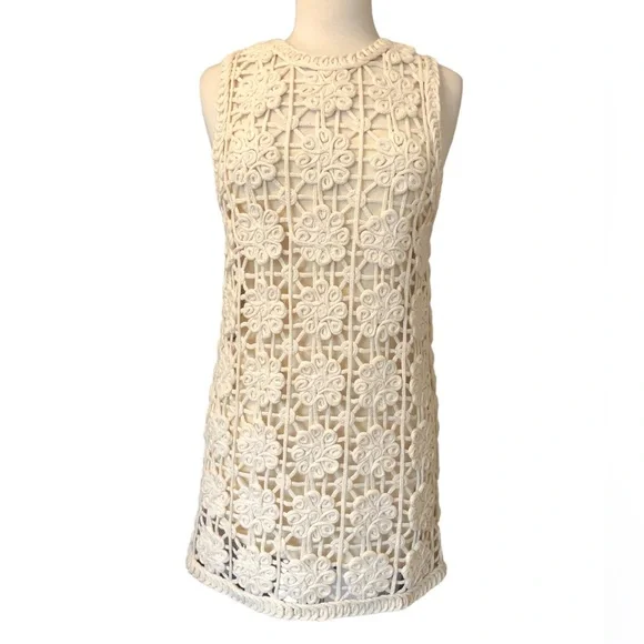 white christmas dresses Zara Rose Crochet Maxi Dress main image 1